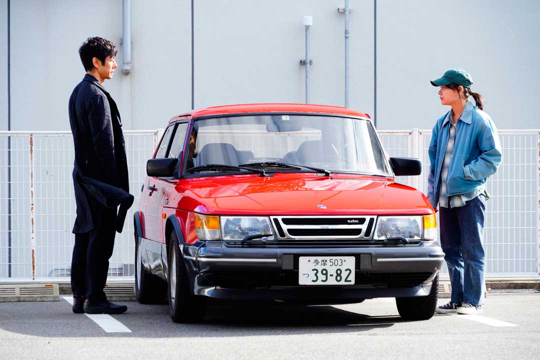 在車上