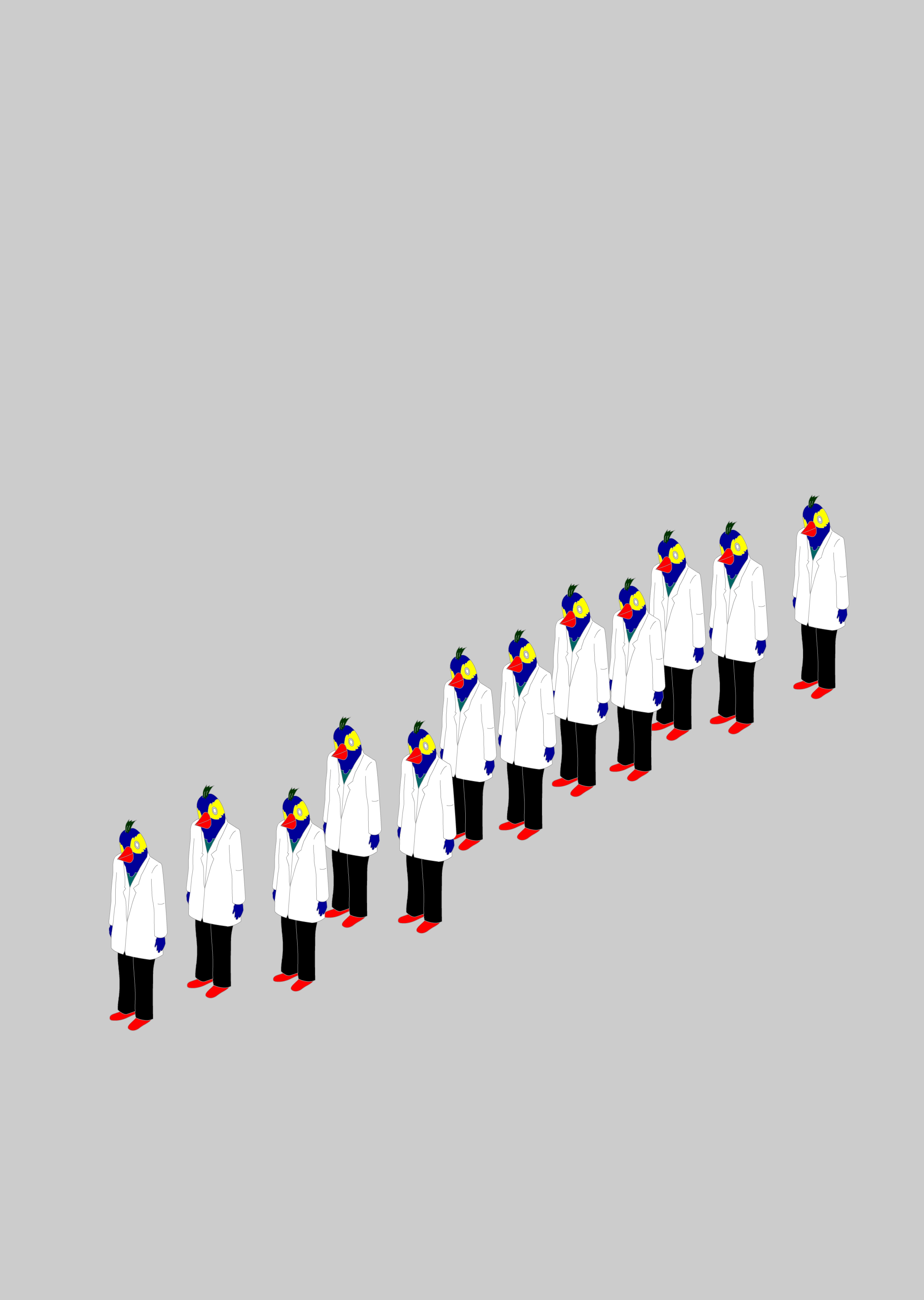 張騰遠,《未知的行為》, 2015, 動畫裝置, 4分57秒